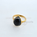 Designer Black Onyx Ring Gemstone Indian Silver Ring Jewelry